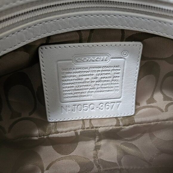 2005 Vintage Coach Y2k Demi With Jacquard Polka Dots Shoulder Purse Bag - Picture 6 of 6